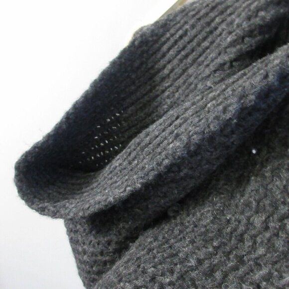 Club Monaco Wool Alpaca Blend Infinity Scarf Women OS Black Soft Cozy Warm 258 - Picture 7 of 11